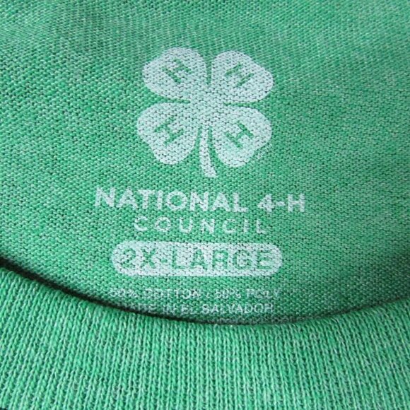 NWT National 4-H Council Graphic Short Sleeve T-Shirt - Kelly Green - Picture 2 of 4